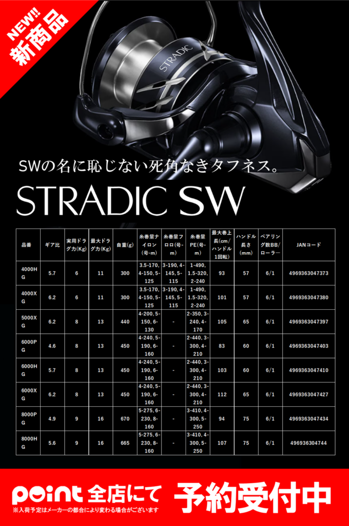 新商品】SHIMANO「ストラディックSW」 | 釣具のポイント