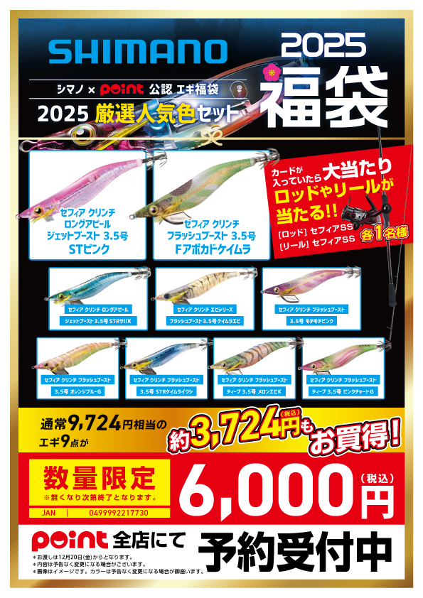 釣りフェス2025限定　DAIWAエギセット 数量限定！早い者勝ち！2025メーカー福袋『エギング編』 | 釣具