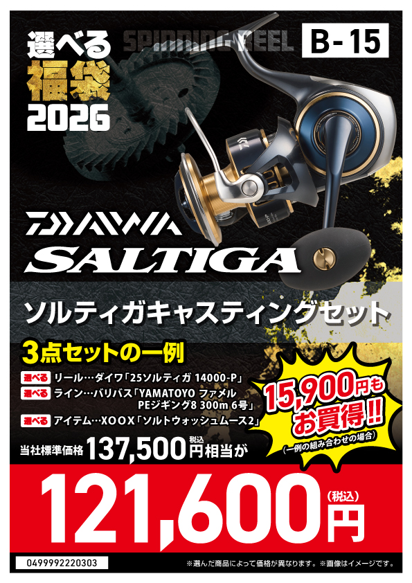2026選べる福袋】⭐ソルティガキャスティング編⭐ | 釣具のポイント