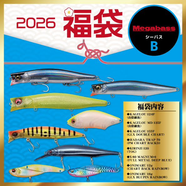 2026 メガバス福袋 メガバス福袋2026 開封レビュー【実物写真あり】実際に買ったので中身
