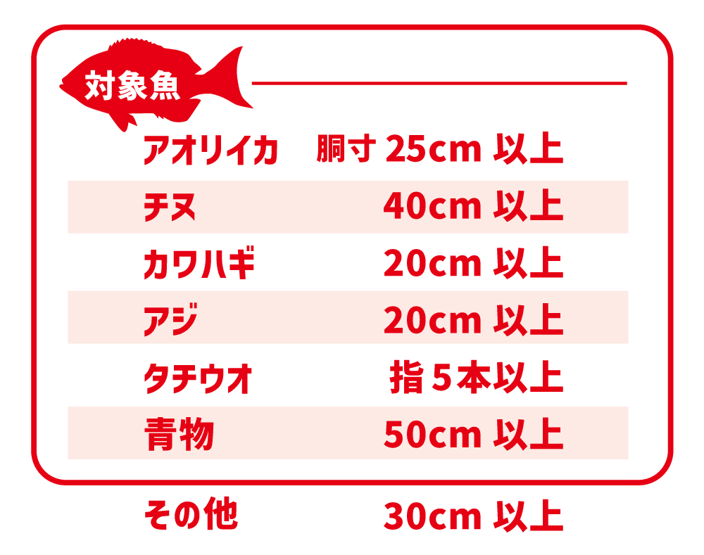 【エリア名】対象魚