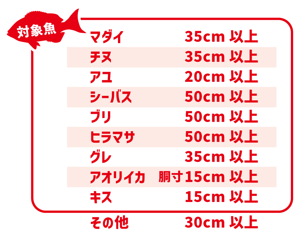【エリア名】対象魚